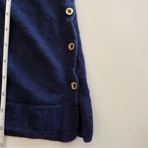 Lilly Pulitzer- 100% Linen V Neck Sweater-Spring-Nautical-Pull over-Women’s M - Picture 6 of 13
